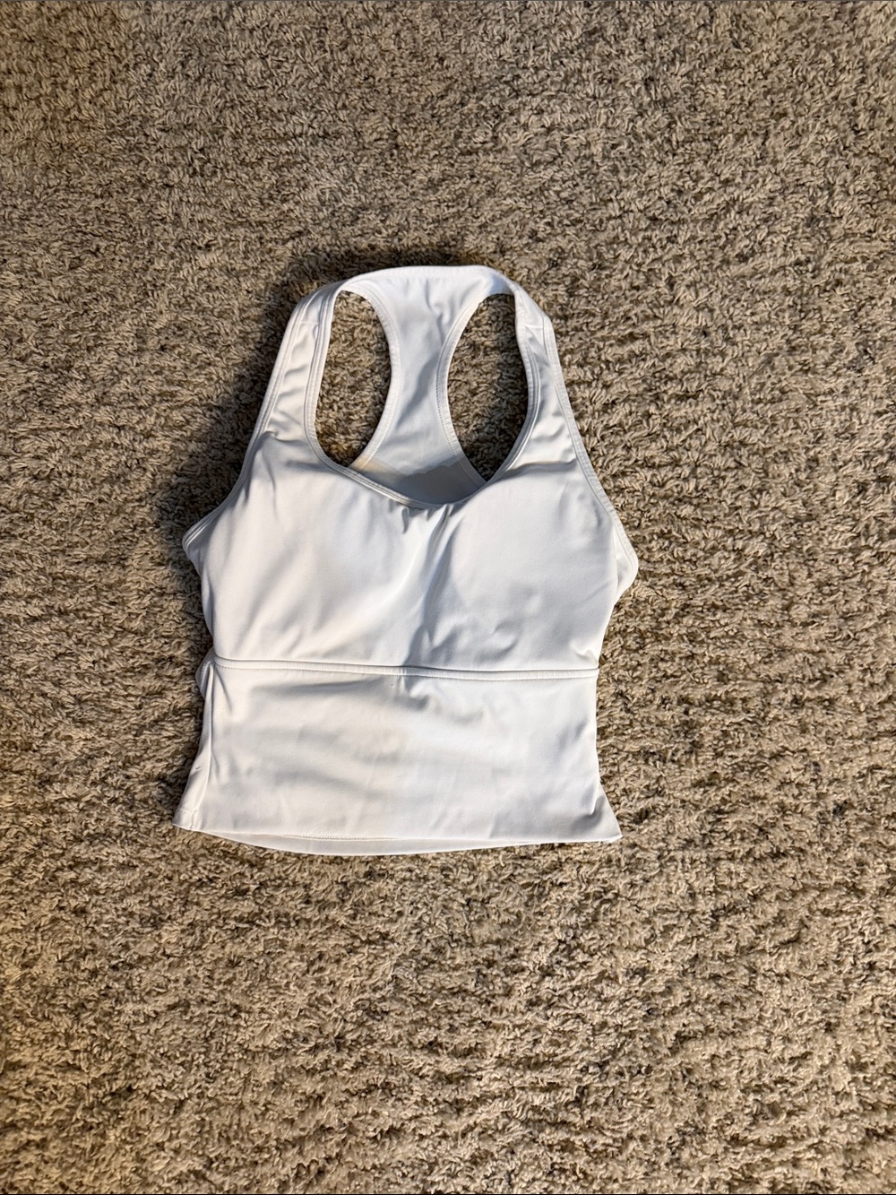 HALARA White Racerback Tank Top